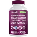 26-in-1 lämmastikoksiidi lisand - südame ja vereringe tugi CoQ10, kurkum, orgaaniline peedi juur, Hawthorn Berry & küüslauk - 2103mg ühe serveerimise kohta (120ct)
