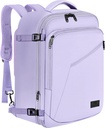MATEIN kannab seljakotti naistele, 40L raskeveoki reisi seljakott Lennuk Heaks kiidetud, laiendatav Lihtne Fashion Daypack, sagedased reisija kingitused, kerge lilla