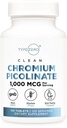 Tüüp Zero puhas kroom Pikolinaat tabletid (120 Servings, 1000 MCG Per Serving) - Mitte-GMO, Gluteenivaba
