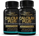 FREZZOR Calcium Plus koos UAF1000 + Super Antioksüdandiga luude tervise ja luutiheduse jaoks, toetab tervislikku kehakaalu, oluliste luude ehitamise mineraalide optimaalset suhet, NZ Made, 180 kapslit, 2 kuu pakkumine