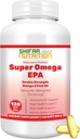 SHIFAA TOITMINE Halal Fish Oil Softgels 120 Ct, Double Strength - Halal Omega 3 Fish Oil Supplements. Looduslikult püütud, geneetiliselt muundamata ja puhastatud