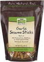 NOW Foods Garlic Seesame Sticks, 9 oz Bag