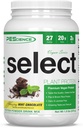 PEScience Select Vegan taimepõhine valgupulber, piparmündi šokolaad, 27 serveerimist, Premium herne ja pruun riis segu