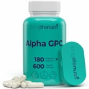 Alpha GPC koliinilisa 600mg – 180 taimetoitlast kapslit, kõrge puhtus Nootroopne igapäevaseks energiaks, 3 kuu pakkumine, atsetüülkoliini allikas kognitiivseks ja vaimseks selguseks, GMP sertifitseeritud, valmistatud USA-s