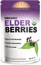 USDA orgaaniline kuivatatud leedrimarjad - Terve Euroopa leedrimarjas, vastutustundlikult Wild Crafted, täiuslik tee, siirupite ja muu jaoks - Sambucas Nigra - 1 nael (sertifitseeritud orgaaniline)