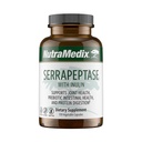 NutraMedix Serrapeptaasi lisand proteolüütiliste seedeensüümidega naistele ja meestele - Inuliin Prebiootiline kiud soolestiku tervise ja liigeste toetamiseks - piima, soja ja gluteenivaba (120 kapslit)