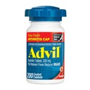 Advil valu leevendaja ja palaviku vähendaja, valu leevendav ravim ibuprofeeniga 200 mg liigesevalu, lihasvalu ja väiksema artriidi valu leevendamiseks - 200 kaetud tabletti lihtsa avatud artriidi kapsliga