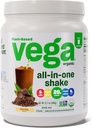 Vega Orgaaniline All-in-One Vegan Valgupulber Mocha (9 Servings) Superfood Koostisosad, Vitamiinid immuunsuse toetamiseks, Keto Sõbralik, Peavalk Naistele Ja Meestele, 12,7oz (Pakendamine Võib erineda)