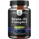 Nootroopne mälu lisand aju toetamiseks - mälu pillid aju tugevdamiseks ja loodusliku energia suurendamiseks - vitamiin B12 Bacopa Monnieri Rhodiola Rosea DMAE Ginkgo Biloba Fosfatidüülseriin - 60 krahv