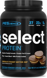 PEScience Select Valgupulber, vadak ja kaseiinsegu, puhas valgupulber naistele ja meestele, madala kalorsusega, madala kalorsusega, Keto sõbralik, gluteenivaba - šokolaad maapähklivõi Cup - 27 serveerimist