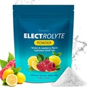 Hüdratsioon Elektrolüüt Pulber, Keto & No Sugar - Kõrge Kaalium (1000mg) Sidrun Vaarika Maitsestatud - Nullkalor Suhkru Vaba Elektrolüüt Pulber, Non-GMO 32 Servings