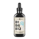 B1 B6 B12 Vitamiin Vedel tilgad - Närv, energia, aju tugisammas - Puuvilja-sarnane maitse - Metüülkobalamiin, tiamiin, püridoksiin - 60 päeva pakkumine - 2 oz - meestele ja naistele - lihtsalt tehtud
