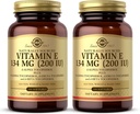 SOLGAR Vitamiin E 200 IU - 100 Softgels, pakend 2 - looduslik antioksüdant, immuunsüsteemi tugi - gluteenivaba, piimavaba - 200 kokku