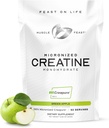 Lihaspüha kreem - mikroniseeritud kreatiini monohüdraat pulber | Premium Pre-Workout või post-Workout | Maitsestatud kreatiin naistele ja meestele | Lihtne segada, gluteenivaba, ohutu ja puhas (Roheline õun, 250 g)