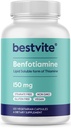BESTVITE Benfotiamiin 150mg (120 taimekapslit) Ei Steaate - Ei ränidioksiidi - Vegan - Non GMO - Gluteenivaba