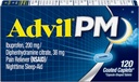 Advil PM Caplets 120 ea ( Pakend 3 )