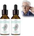 Tinnitus Relief Ringing kõrvad, Zencortex Cortex Kõrva tilgad, Zencortex Tinnitus, Aitab Eardrum Tervis, Edendab kuulmisselgust, Pudel 30 päeva (2 Pack)
