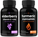NutraChamps Elderberry ja kurkumiini kapslid Bundle