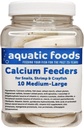 Aquatic Foods Inc. Kaltsiumsööt keskmise suurusega riiulid. Extra paks kestad krevetid, teod, krabid, vähid, erakkrabid ja kõik troopilised kalad...10 Count Jar