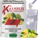 Krampade Original Sidrun Lime 4K, 4000 mg Kaalium Instant Cramp Relief Elektrolüüt Joogipulber | mõeldud sportlastele ja krampidele | 19-Serving Resalable Pouch