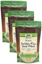 NOW Foods, Organic Golden Flax Seed Meal, Allikas oluliste rasvhapete ja kiudaineid, külmtöödeldud, sertifitseeritud mitte-GMO, 12-Ounce (pakendamine võib varieeruda) (Pakke 3)