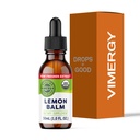 Vimergy Orgaaniline Sidrun Balm Tinktuur Taimne täiendus - 175 mg 10: 1 Sidrun Balm ekstrakti serveerimiseks, saab kasutada tee - USDA sertifitseeritud orgaaniline, mitte-GMO, alkoholivaba - 30 ml (1 ml / serveerimine)