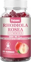 1 Pack 2000MG Rhodiola Rosea Gummies - Rhodiola täiendus & kortisooli vähendaja vastupidavuse, meeleolu ja stressi, une ja väsimuse leevendamise toetus, 60 tabletti.