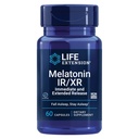 Eluea pikendamine Melatoniin IR / XR, 1,5 mg, kohene ja laiendatud vabastav valem optimaalse une toetamiseks, tervislikud ööpäevased rütmid, rakukaitse, gluteenivaba, mitte-GMO, 60 kapslit