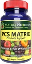 PCS Matrix - madalam PSA tase terve eesnäärme jaoks - 100% looduslikud koostisosad: Saw Palmetto, Rabdosia, Scute, Plantago Focium, Chrysantaomum, Ganoderma, Lotus Seed - Vegan Kapslid (120ct)