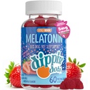 Melatoniin Sleep Support Gummies (60 Count) Maasikas Sunset Creme Maitsetaimed | 2,5mg Per Gummy Sleep Supplement lastele ja täiskasvanutele | Täiendus kiiremaks ja pikemaks uneks