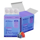 Neuromelatoniin 5mg Sleep & Recharge Mints (72 tükki) - Kiire lahustada melatoniini Suhkruvabad rahapajad sidrunipalsami ja kummeliga parema une jaoks - Rahulik unelisa täiskasvanutele - Öine marjamaitse