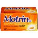 Motrin Ib Ibuprofeen tabletid Valu palavik Reliever: 300 kaetud kapslit