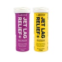 1ABOVE Jet Lag Relief Effervescent Multivitamiini koos Pycnogenol Travel Supplement hüdraat, energia, immuunsüsteemi tugi - Flight Essential - Bundle Citrus 10ct & Berry 10ct