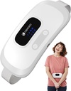 CooCo kaasaskantav küttepadi perioodi krampide jaoks, juhtmeta vöö menstruaalkrampide leevendamiseks, kiire soojuspadi koos 4 soojustaseme ja 4 vibratsioonirežiimiga, kingitused naistele tüdruk, valge