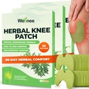 Wellnee Original Herbal Knee Patch - Wellknee Plaster Põlvetoe Ja Lihaste Valu - Maksimaalne Tugevus Ajutiseks Abiks - Kleepuvad Soojuspaelad Valmistatud Looduslikest Maitsetaimedest Heaoluks (30 Pads)