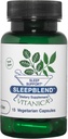 Vitanica SleepBlend - Sleep & Lõõgastav toetus naistele - taimsed toidulisandid melatoniini, Valerian Juur, Vitamiin B2 & B12 & Magneesium - Pro Logo - 15 Vegan Caps