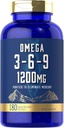 Carlyle Omega 3 6 9 Täiendus | 1200mg | 180 Softgel Kapslid | Kolmekordne Omega Kompleks | Kala, Linaseemne Ja Borage õlid EPA & DHA | Mitte-GMO & Gluteenivaba