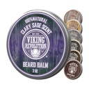 Viikingite revolutsioon Clary Sage Beard Balm - Habemevõi argaaniaõliga, Habe Softener meestele Jojoba õliga - Habeme niisutaja meestele mesilasvahaga - Habevaha meestele (2oz, 1 Pack)
