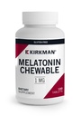 Kirkman - melatoniin 1 mg närimistabletid - 100 tabletti - soodustab und - värskendav piparmündi maitse - allergia