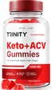 Rize labs - Trinity Keto + ACV Gummies Advanced kaalulangus, kõik looduslik õunasiidri äädikat täiendada, 500 mg (60 Gummies)