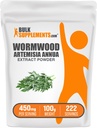 BulkSupplements.com Wormwood Extract Pulber - Artemisia Annua Allikas Sweet Wormwood Lehed, Taimne täiendus - Gluteenivaba, 450mg per Serving, 100g (3,5 oz) (pakk 1)