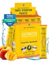 PÕHITOITAINED Elektrolüütide pulbripaketid - Tropical Peach Mango 20 Pack Hydration Packets - Travel Hydration Powder - No Sugar, No Calories, Gluteenivaba - Valmistatud USA-s