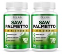 (2 Pack) Saw Palmetto eesnäärme täiendus meestele, 3-in-1 kasu, DHT Blocker juuste kasvu ja beeta Blocker, kuseteede tervis, eesnäärme funktsiooni tugi, 2 kuu pakkumine