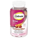 Caltrate Gummy Bites 500 mg Kaltsium ja D-vitamiini täiendus, Black Cherry, maasikas, Orange - 100 Count
