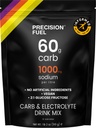 Täppiskütus PF 60 Carb & Elektrolüütide Joogi Segu Pulber Hüdraadimiseks Ja Energia - Vastupidavus Sport Toitumine, Vegan, Hüpotooniline - 60g Carb, 1000mg Naatrium liitri kohta - Kerge tsitrusemaitse