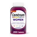 Centrum multivitamiini tablett naistele, multivitamiini / multimineraalne toidulisand koos rauaga, D3-vitamiin, B-vitamiinid ja antioksüdandid C- ja E-vitamiinid, gluteenivabad, mitte-GMO koostisosad - 200 loend