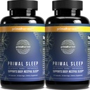 Primal Harvest 2 Pack, Primal Sleep, 120 kapslit Valerian Juur, L-trüptofaan, GABA, kummel ja melatoniini 3mg