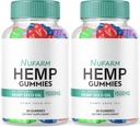 (2 Pack) Nufarm Kanepikummid - Ametlik valem - NewFarm Gummies tulemuslikkuse kanepi ekstrakt, Nu Farm Gummies Great Maste, Bio Heal Big Size Gummy, New 2023 1500mg ühe pudeli uus (120 Gummies)