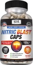 Kaya Naturals - Nitric Blast Potent All-Natural Taimne Täiendus Maksimaalne kasu tervisele | Pre-Workout | Suurenenud energia | Parem öine jõudlus (180 Count (Pack of 1)